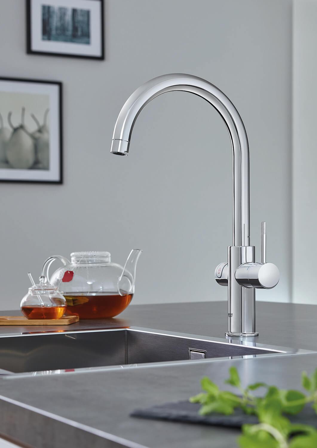 Grohe Blue und Grohe Red Systeme für die Küche