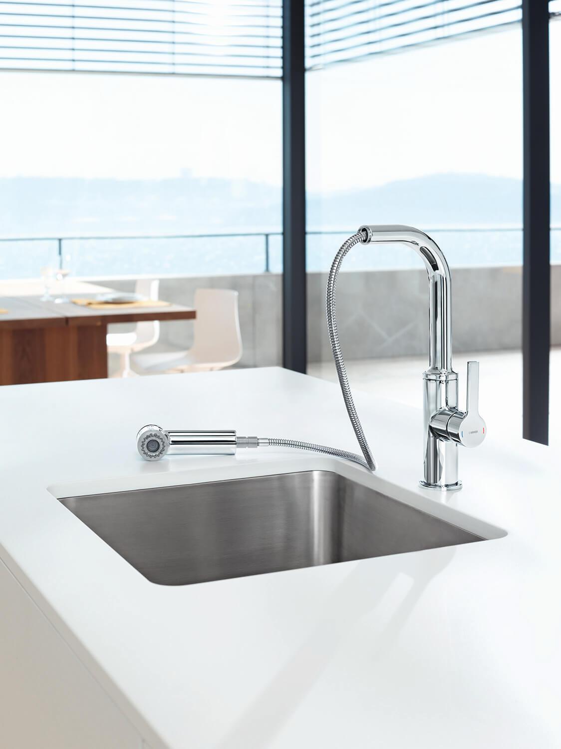 Ausziehbare Handbrausen für die Küche